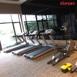 山东烟台碧桂园健身器材展示 康宜地产健身器械案例